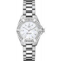 Tag Heuer Aquaracer White Pearl Diamond Ladies Luxury Watch WBD1413-BA0741